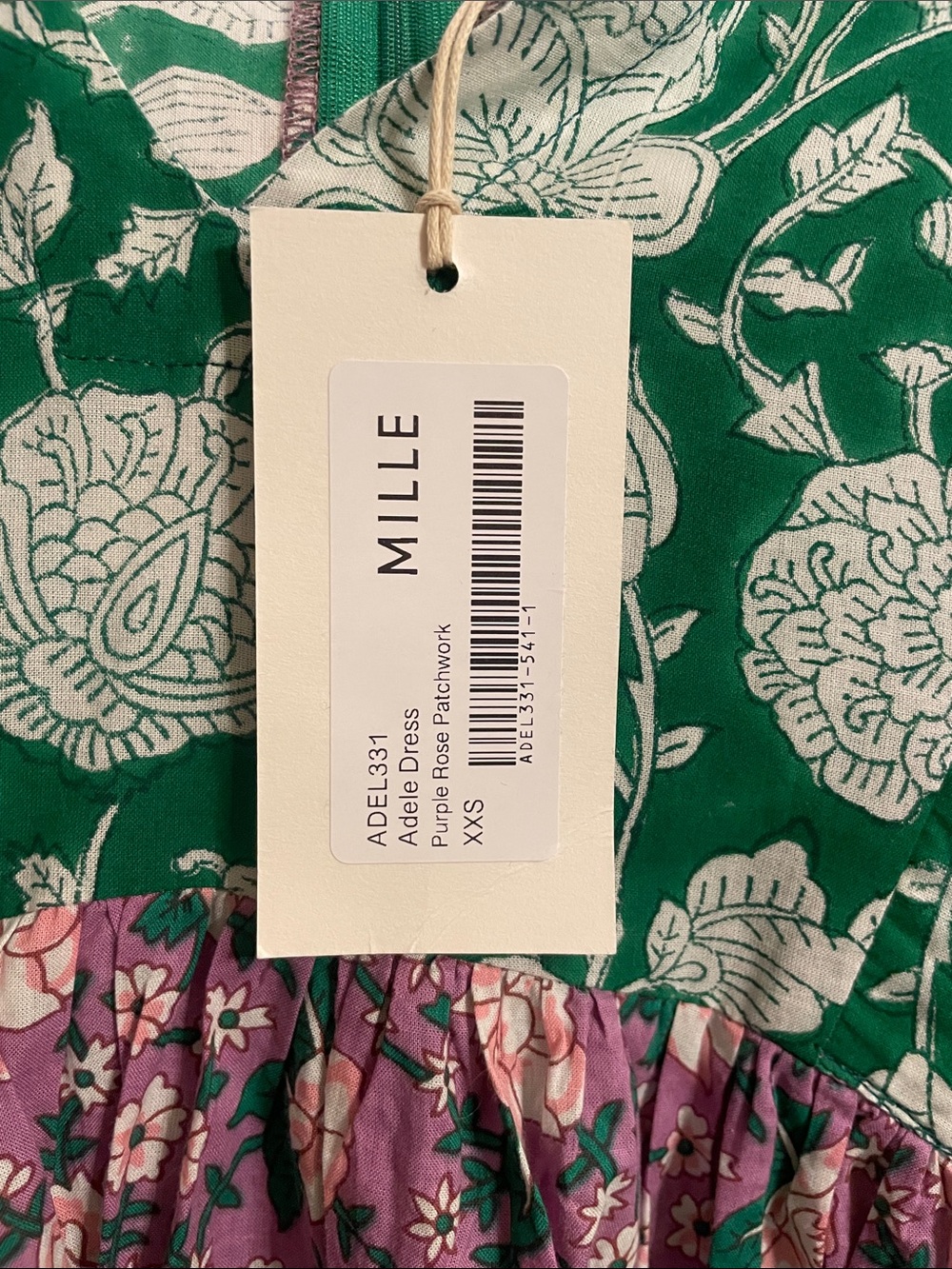 mille adele rose patchwork dress - Picture 4 of 8